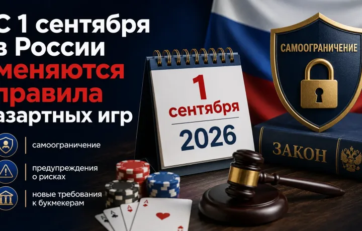 новые правила азартных игр с 1 сентября 2026